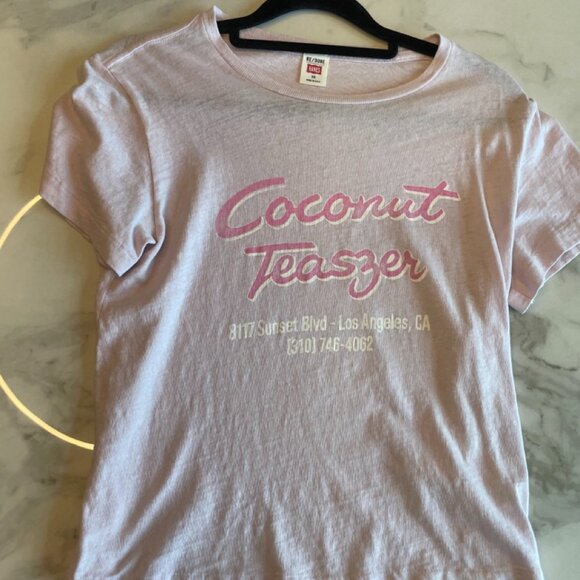Re/Done + Hanes Graphic Tee Light Pink - Picture 5 of 6
